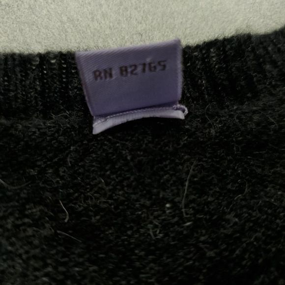 Cullen Cashmere Crew Neck Long Sleeve Sweater Gray sz Medium - Picture 7 of 10